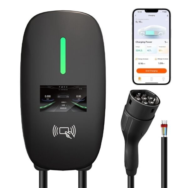 įkrovimo stotelė  7kW su programėle ir - type 2 laidu 5m ilgio,  galioja valstybės parama