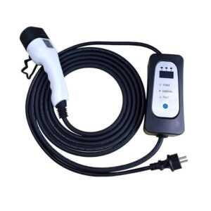 naudotas įkrovimo laidas 220V - type 2 ( 16A, 1 fazė 3,6 kW) - 10m ilgio